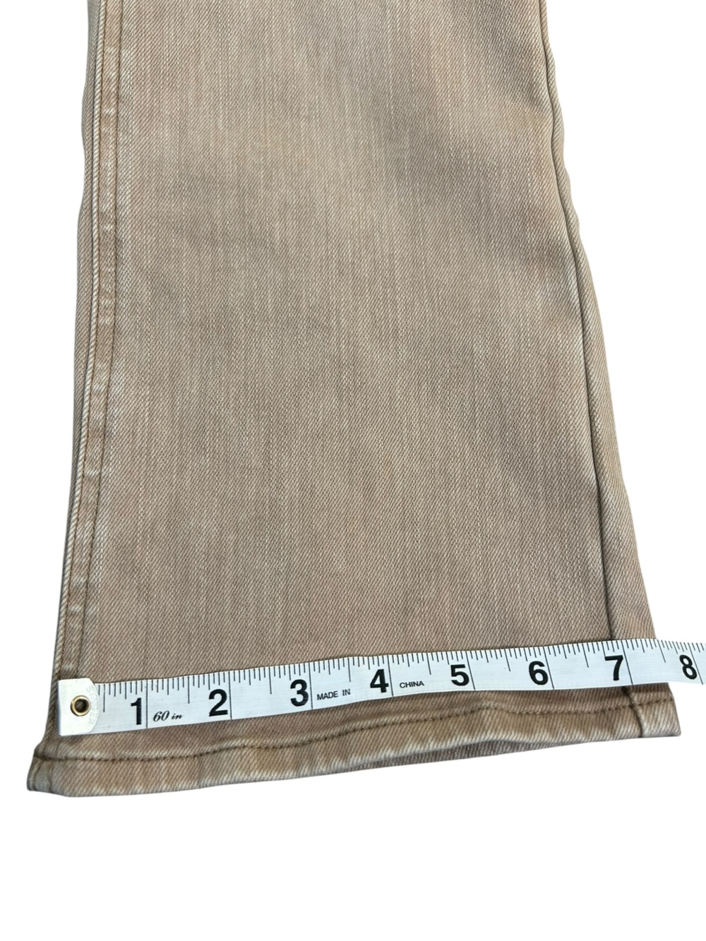 PISTOLA Lennon High Rise Crop Boot Jeans Mink Snow Taupe Sz 25 Stretch Neutral - Picture 15 of 16